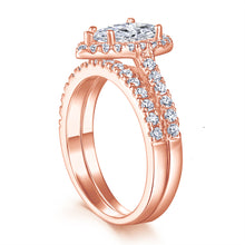 The Elizabeth - 18kt Rose Gold Wedding Ring Set