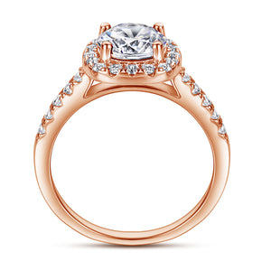 The Victoria - 18kt Rose Gold Wedding Ring Set