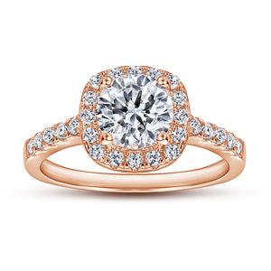 The Victoria - 18kt Rose Gold Wedding Ring Set