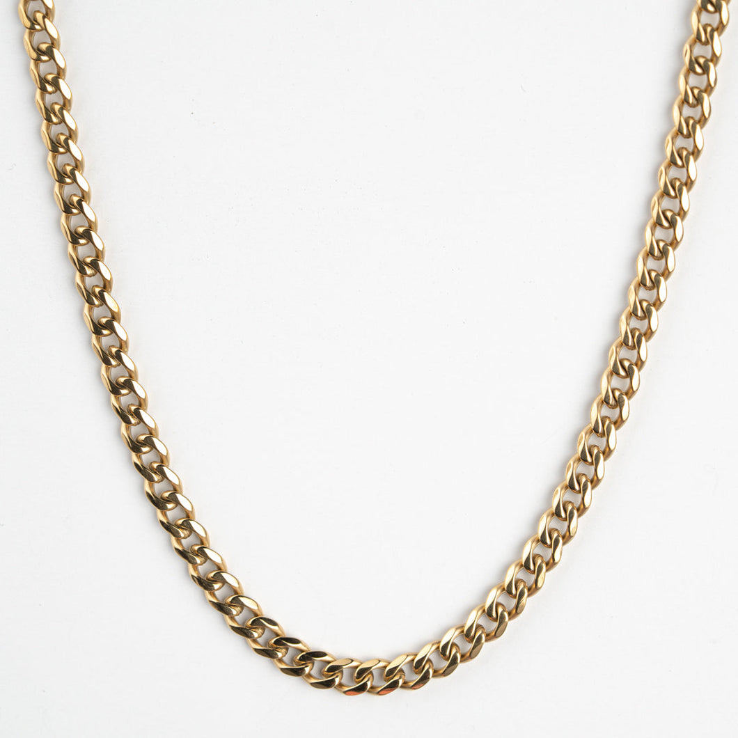 Classic Gold Cuban Link Chain - 5mm